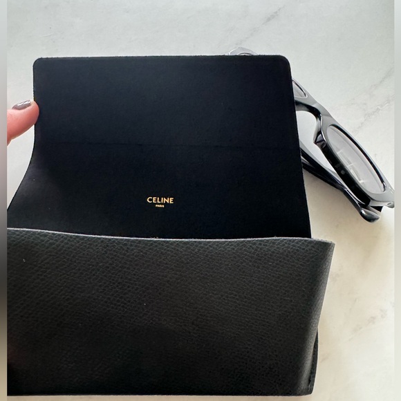 Celine 50mm Polarized Black Square Sunglasses - Picture 8 of 10